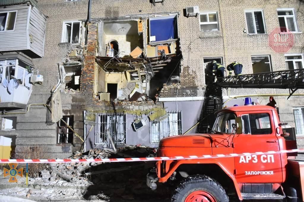  У Запоріжжі вибухнув газ в багатоквартирному будинку Фото: ДСНС