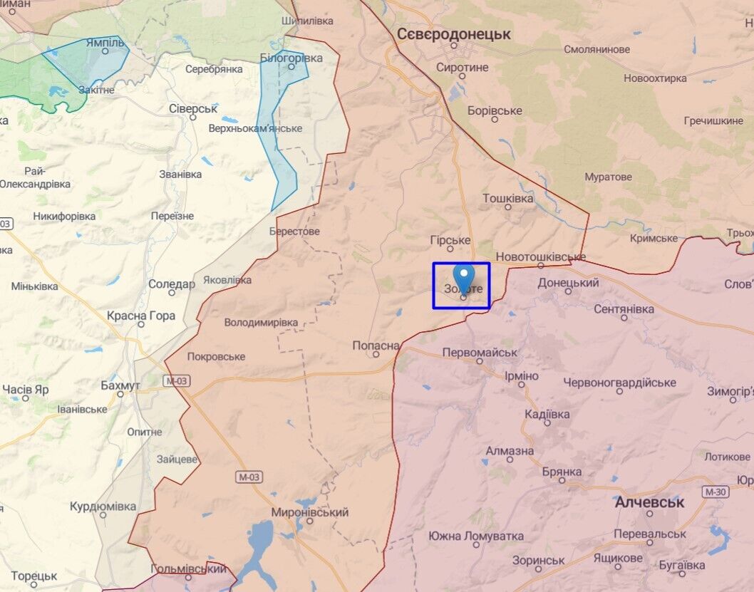 Ситуація на лінії фронту на Донеччині-Луганщині у районі Соледар-Бахмут