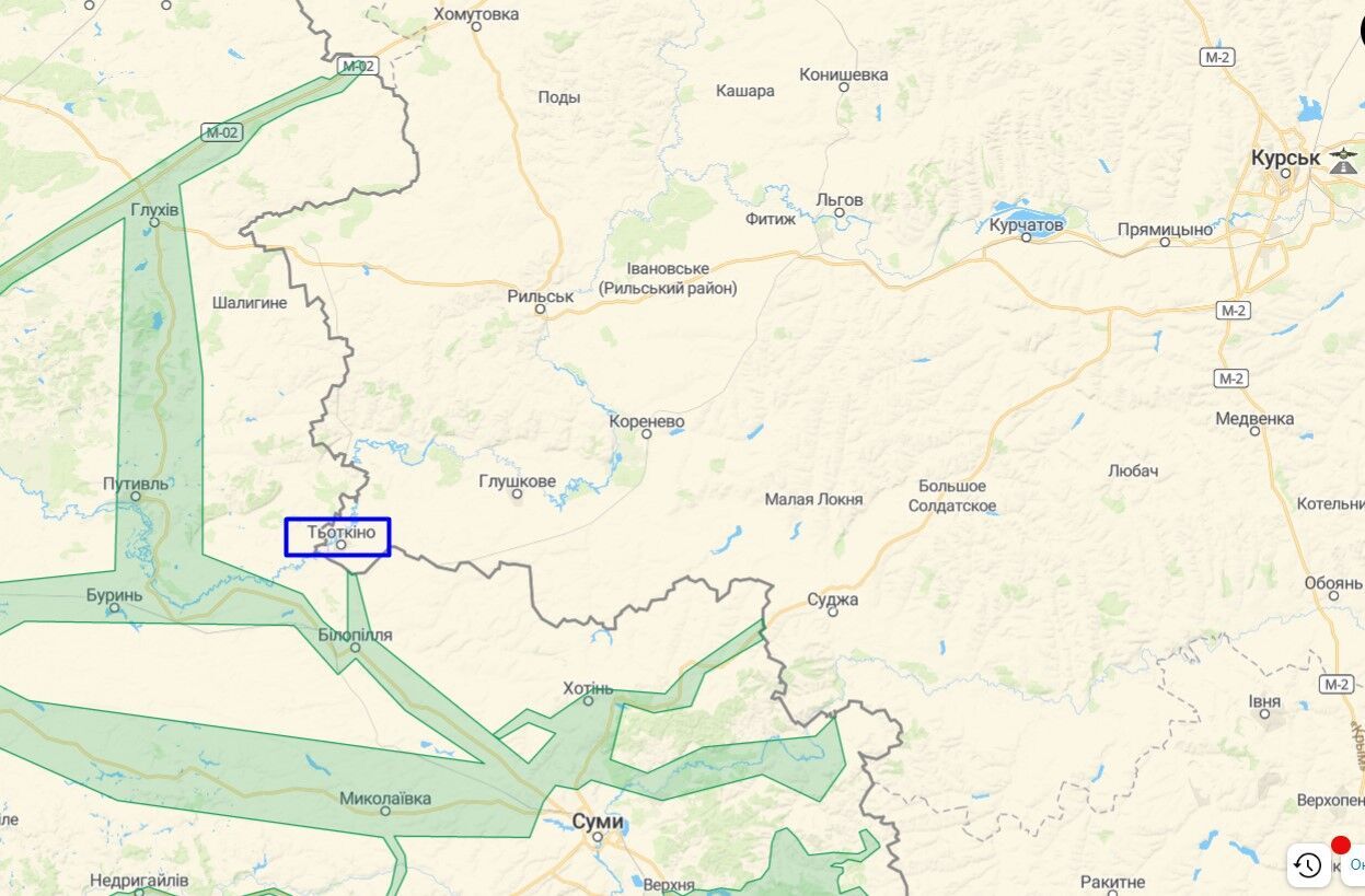 В Курской области рф раздаются взрывы: поднимается черный дым и воет ...