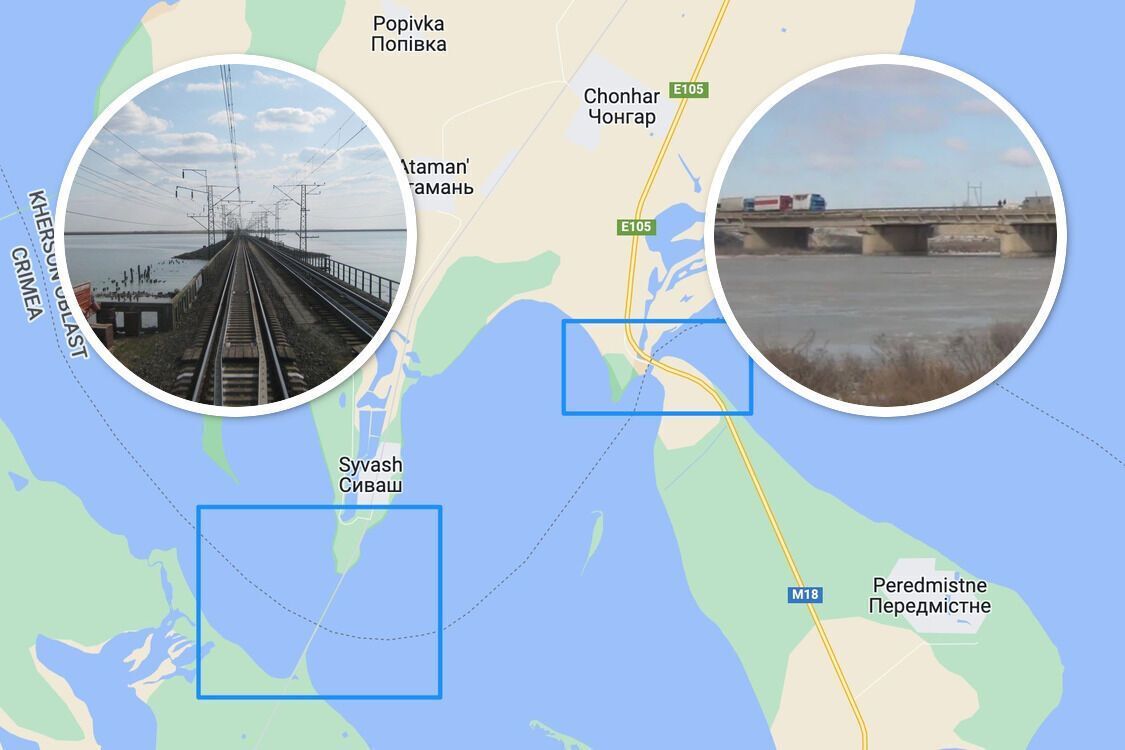 Логістика забезпечення угрупувань ворога на півдні тепер залежить від двох мостів з Криму