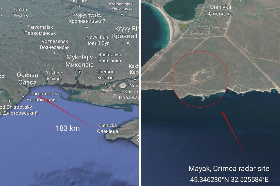 Дрони на Одесу запускають з Криму