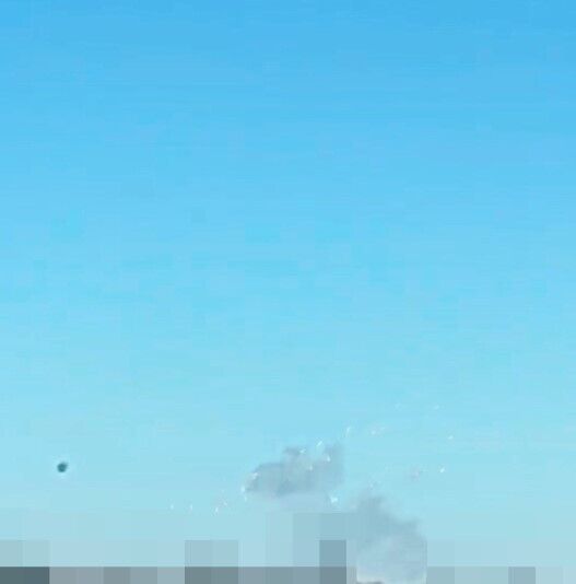 Дым после взрыва иранского дрона-камикадзе Shahed-136 на Виннитчине