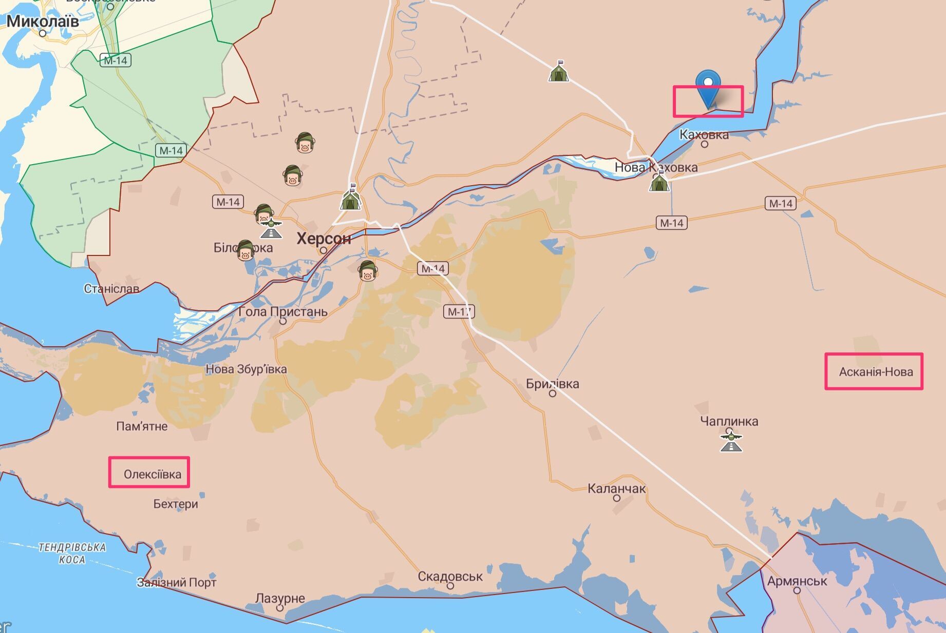 В три населенных пункта Херсонской области завезли около 1000 ''мобиков''