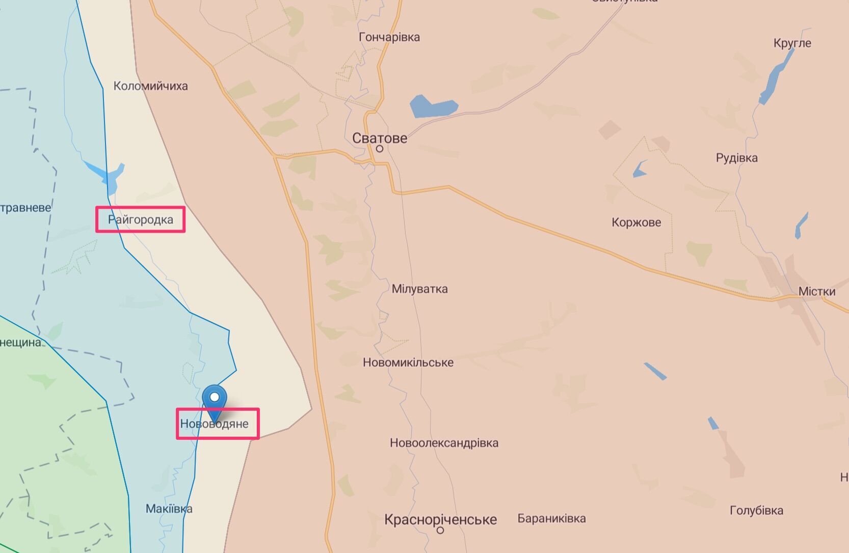 Подразделения врага по линии Райгородка – Нововодяное потерпели поражение и отошли