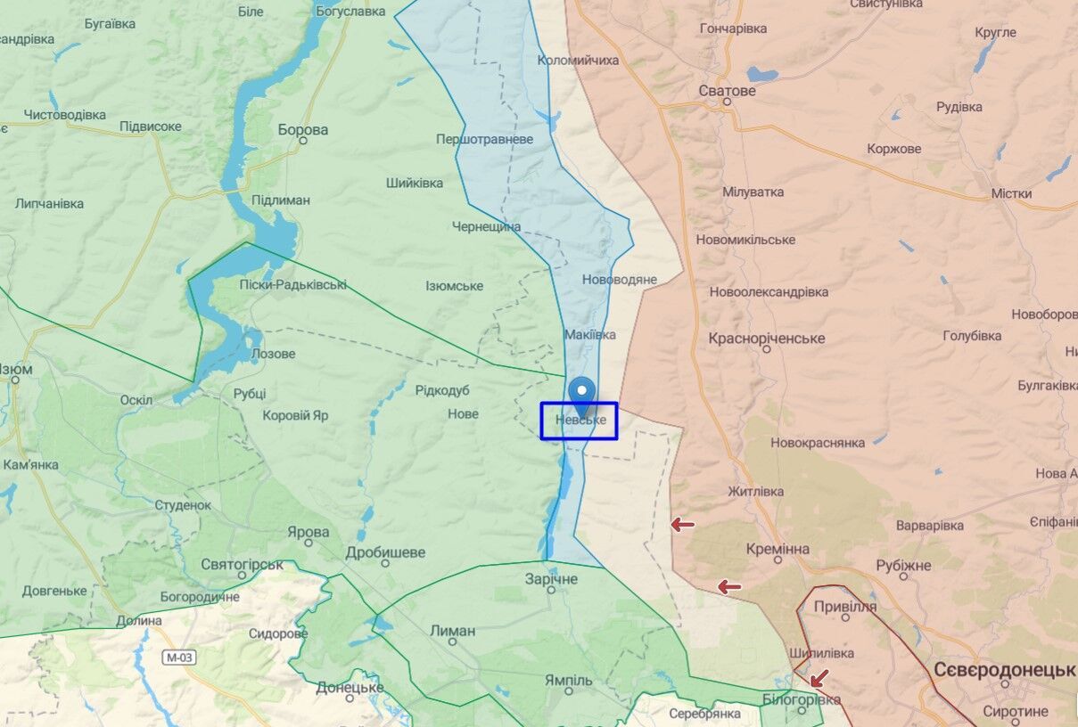 Ситуация на линии фронта возле Невского и Сватового на Луганщине