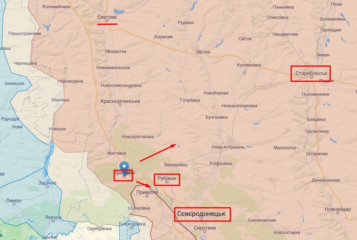 Ситуація на лінії фронту біля Кремінної на Луганщині