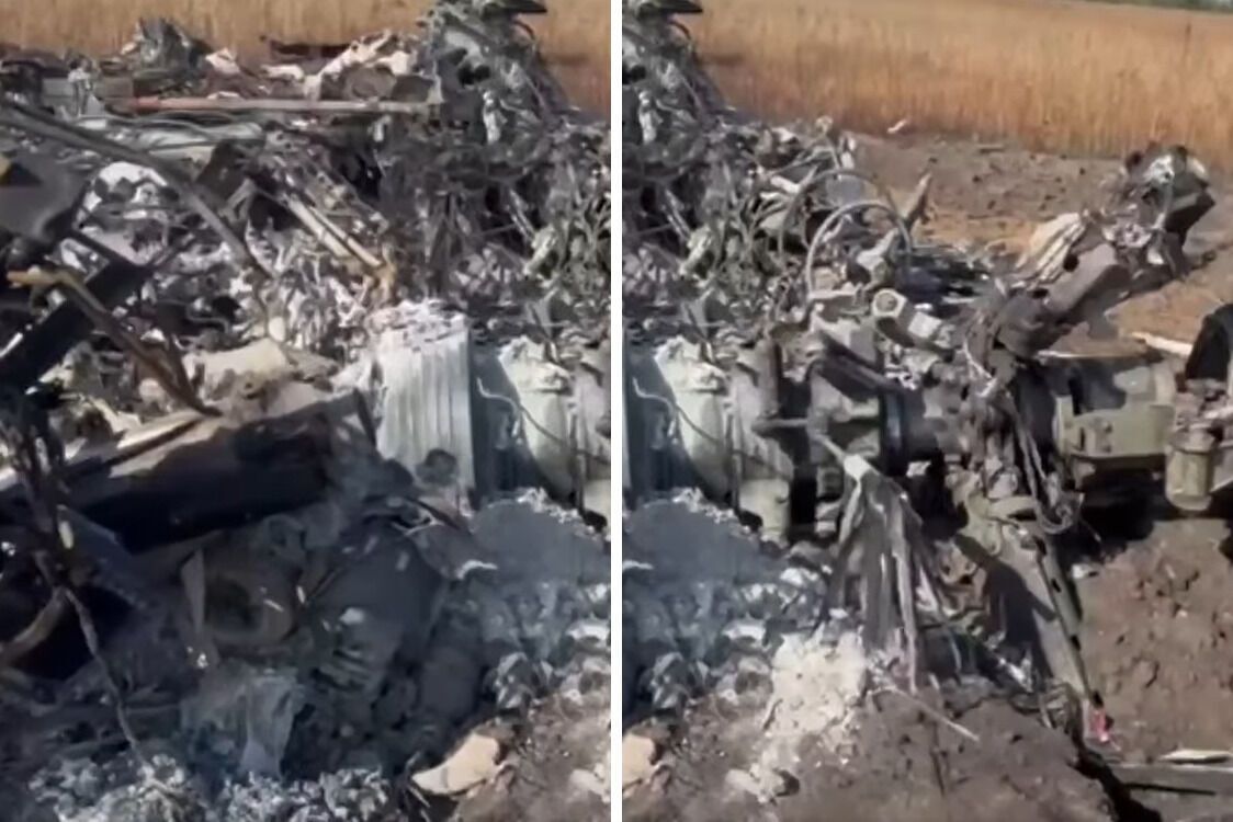 На Херсонщине 128-я ДШБ сбила вертолет ''Аллигатор'': опубликованы кадры с обломками ''гордости россии''