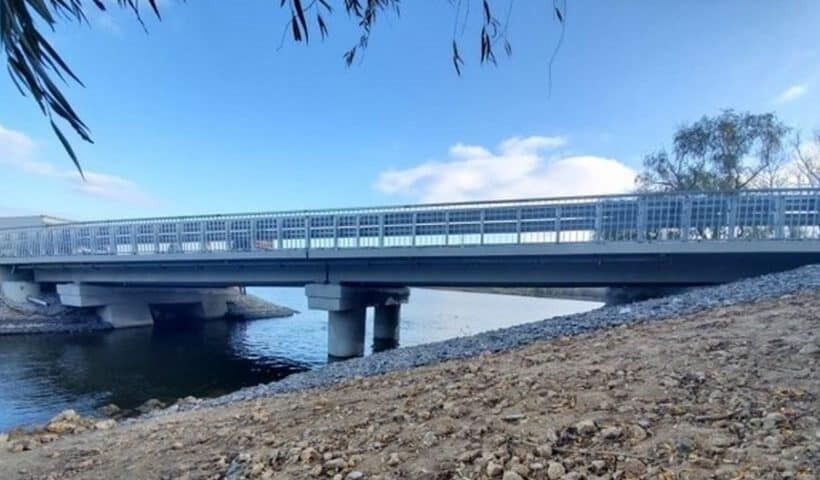 Мост, который якобы взорвали оккупанты в Бериславском районе