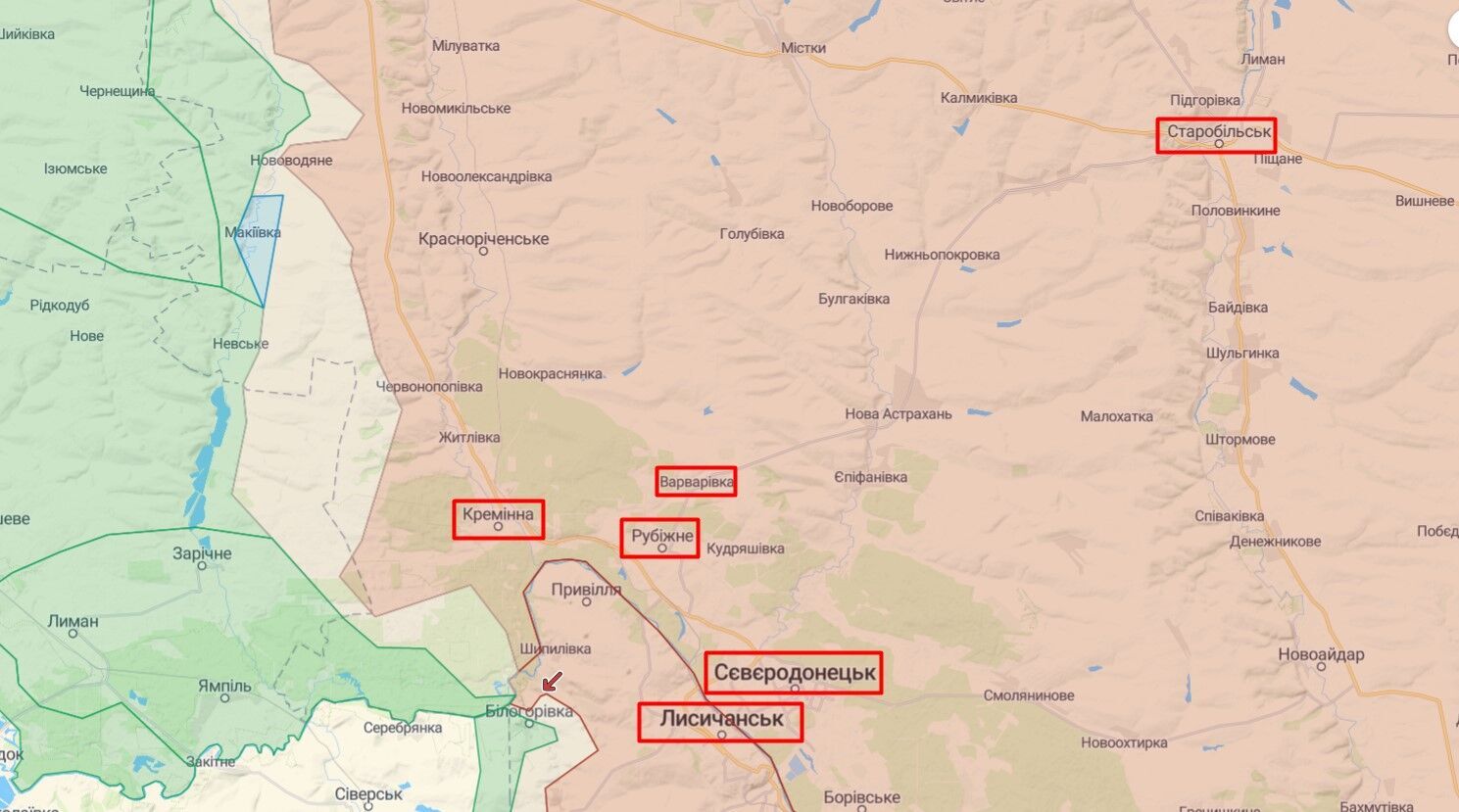 В Рубежном на Луганщине - напряженная ситуация для армии рф: что известно