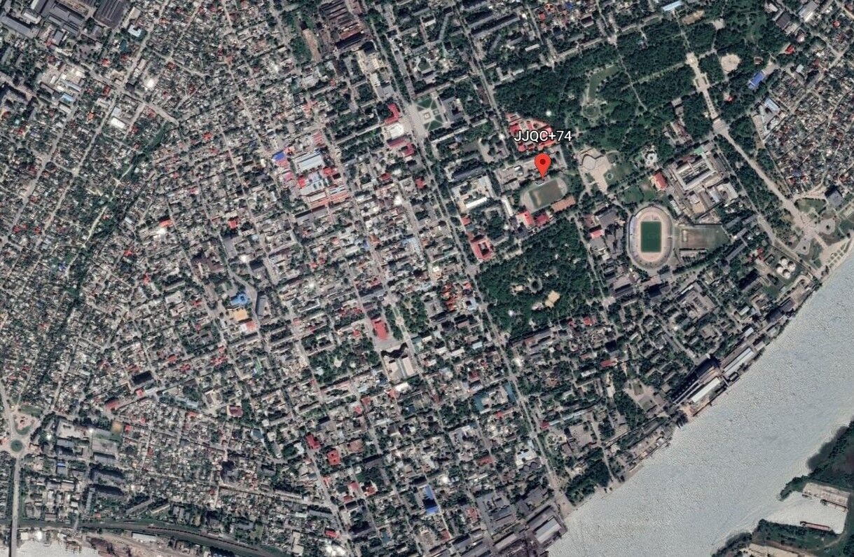 Можлива точка влучання української артилерії