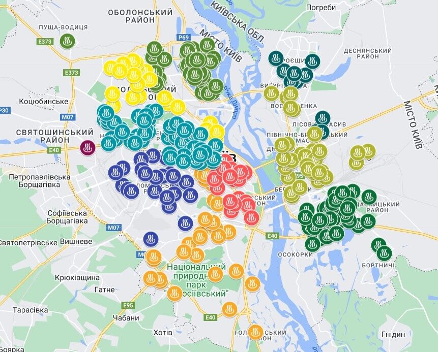 У Києві створено карту точок обігріву: Кличко (деталі)