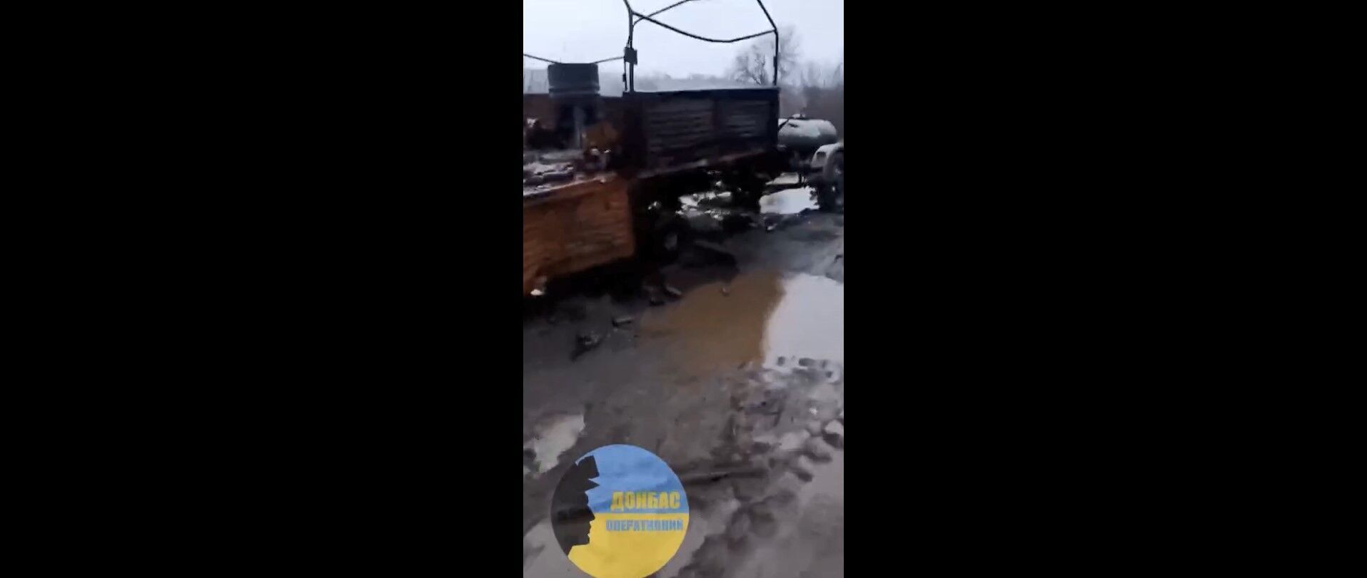 Бійці ЗСУ показали кадри знищення колони техніки рф (відео)