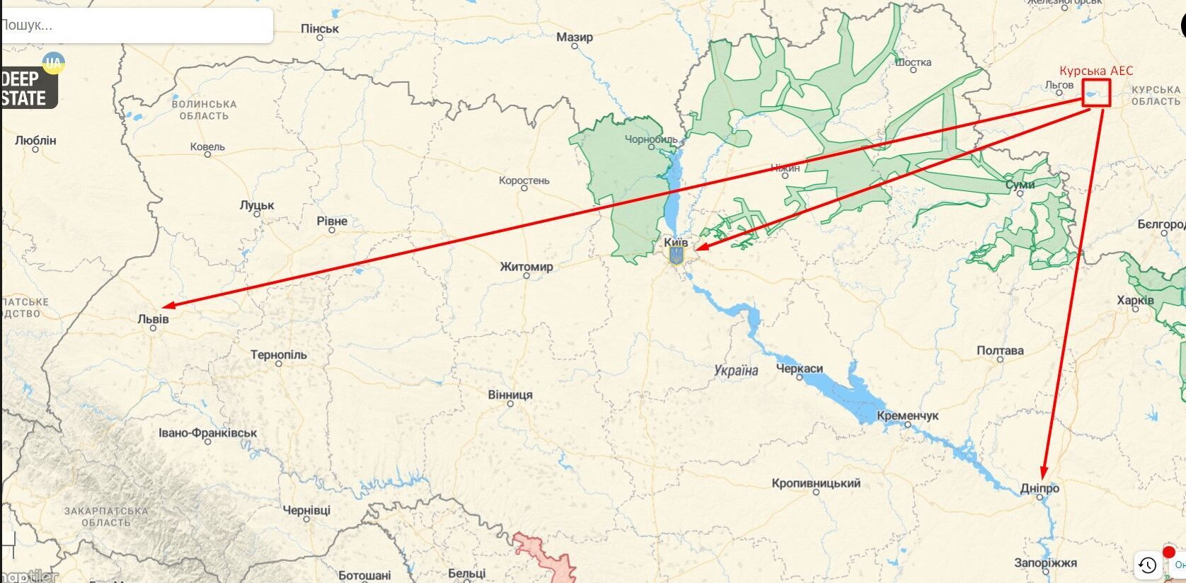 Майданчик біля курської АЕС зручний для пуску дронів по території України