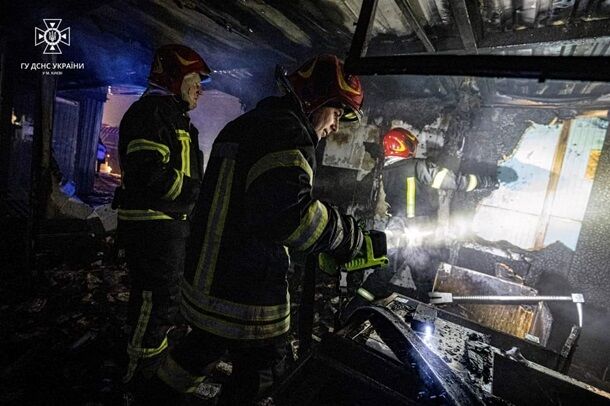 Последствия взрыва газового баллона в центре Киева (фото)