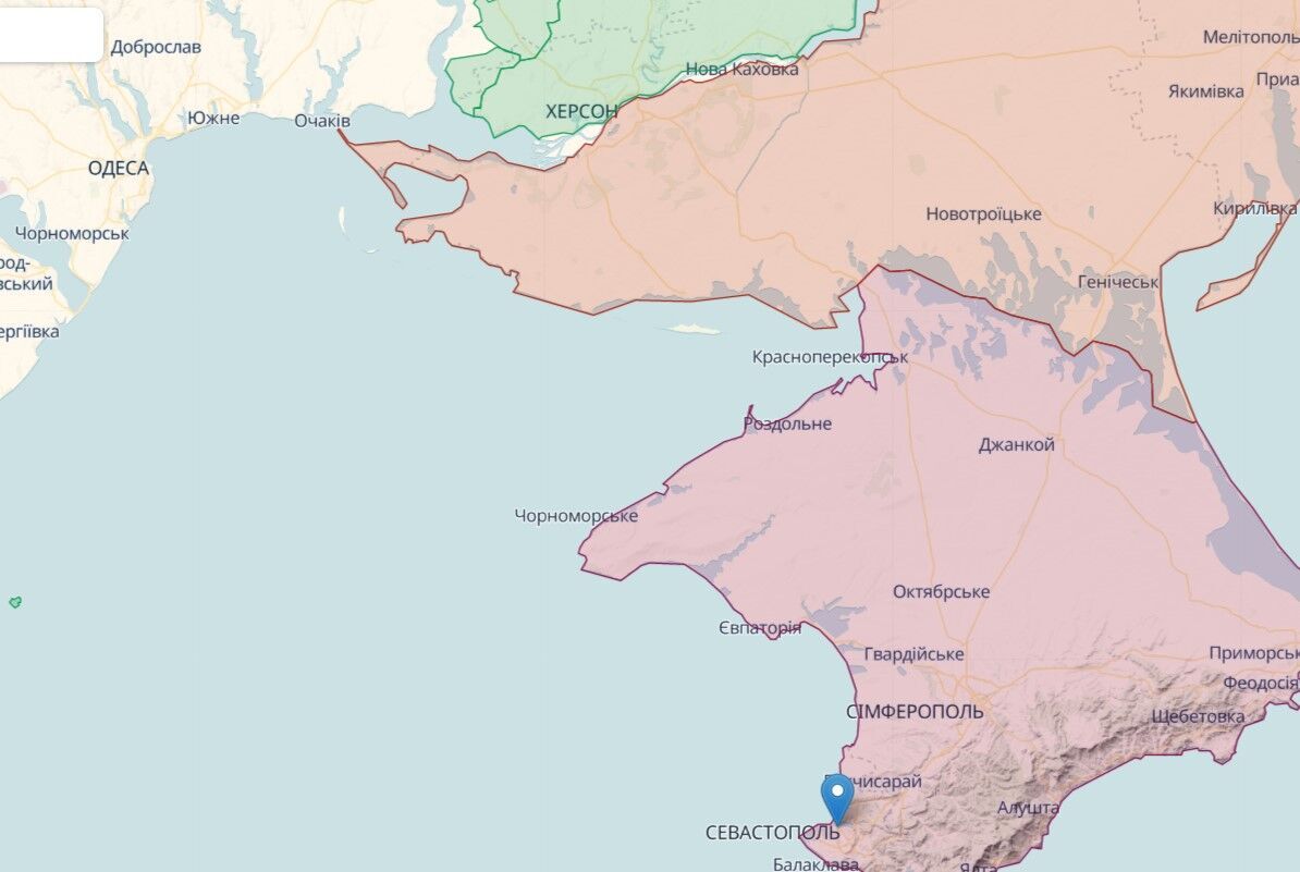 Ситуация на линии фронта рядом с аннексированным Крымским полуостровом