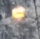 Взрыв украинской мины в лесу под Бахмутом на Донетчине