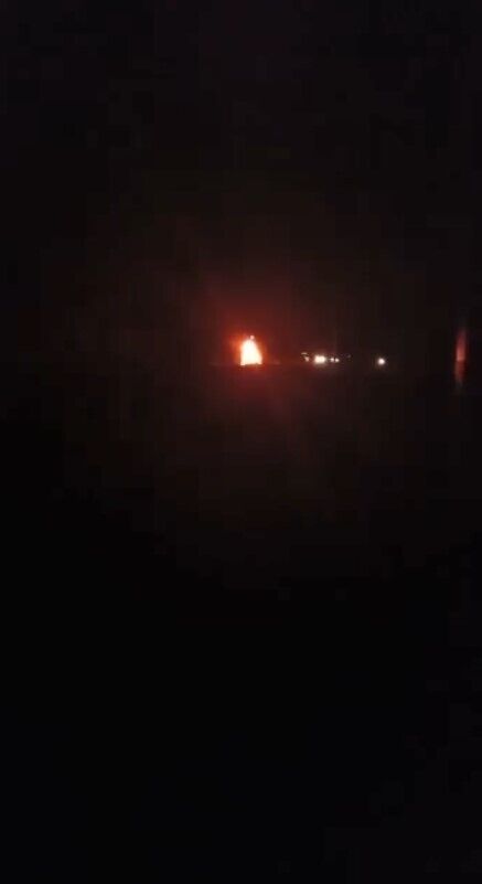 Пламя и следы детонации у Чонгара