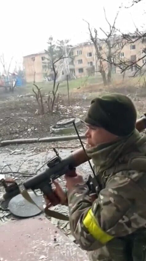 Боец ВСУ в Опытном под Бахмутом Донецкой области