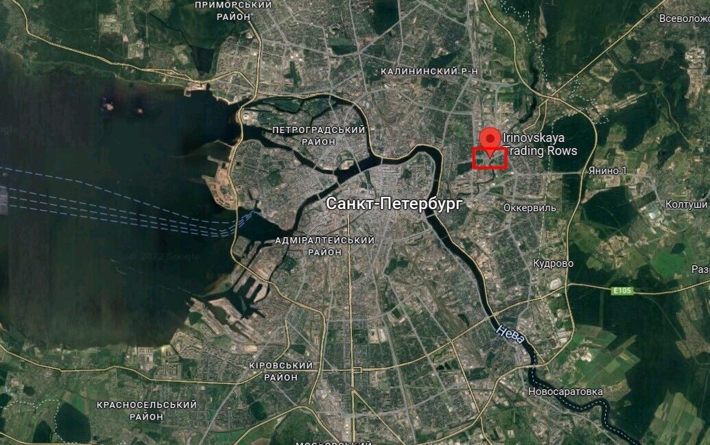 Карта Санкт-Петербургу у рф