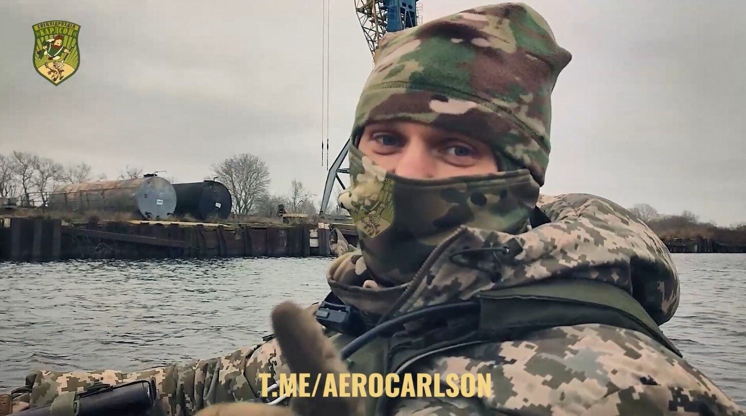 Бойцы ВСУ подняли флаг Украины на левом берегу Днепра: спецоперация отряда ''Карлсон'' (видео)