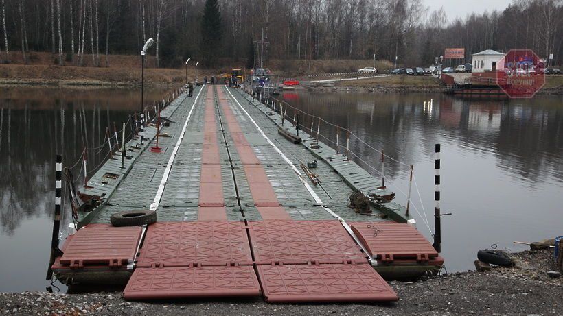  РФ і Білорусь розгорнули понтонний міст через Прип'ять Фото: dialog.ua