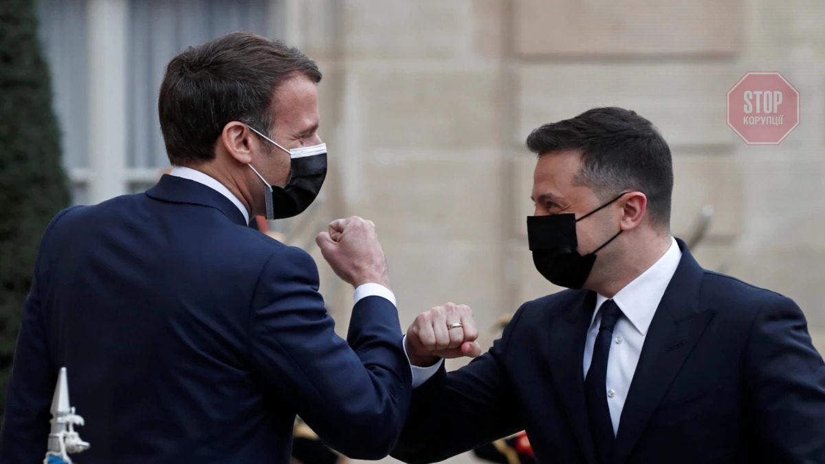  Президенти України та Франції Володимир Зеленський і Емманюель Макрон Фото: Reuters