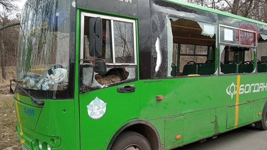  Росіяни обстріляли евакуаційний автобус Фото: Facebook, Ярослав Москаленко