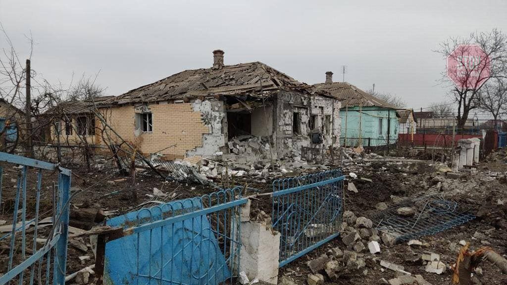  Aftermath of the airstrike near Mariupol. Photo: Donetsk Region Police