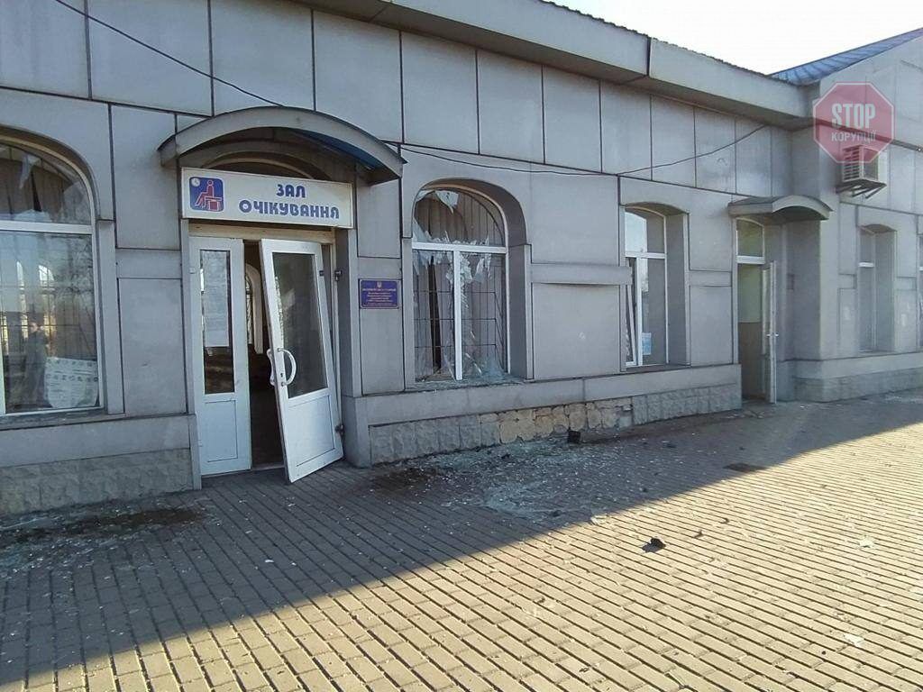 Обстріли Укрзалізниці - станція Очеретине. Фото: telegram