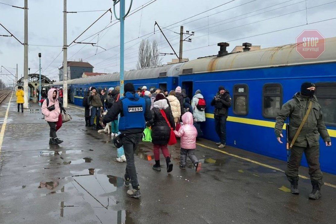  Евакуаційний поїзд Укрзалізниці. Ілюстративне фото з мережі
