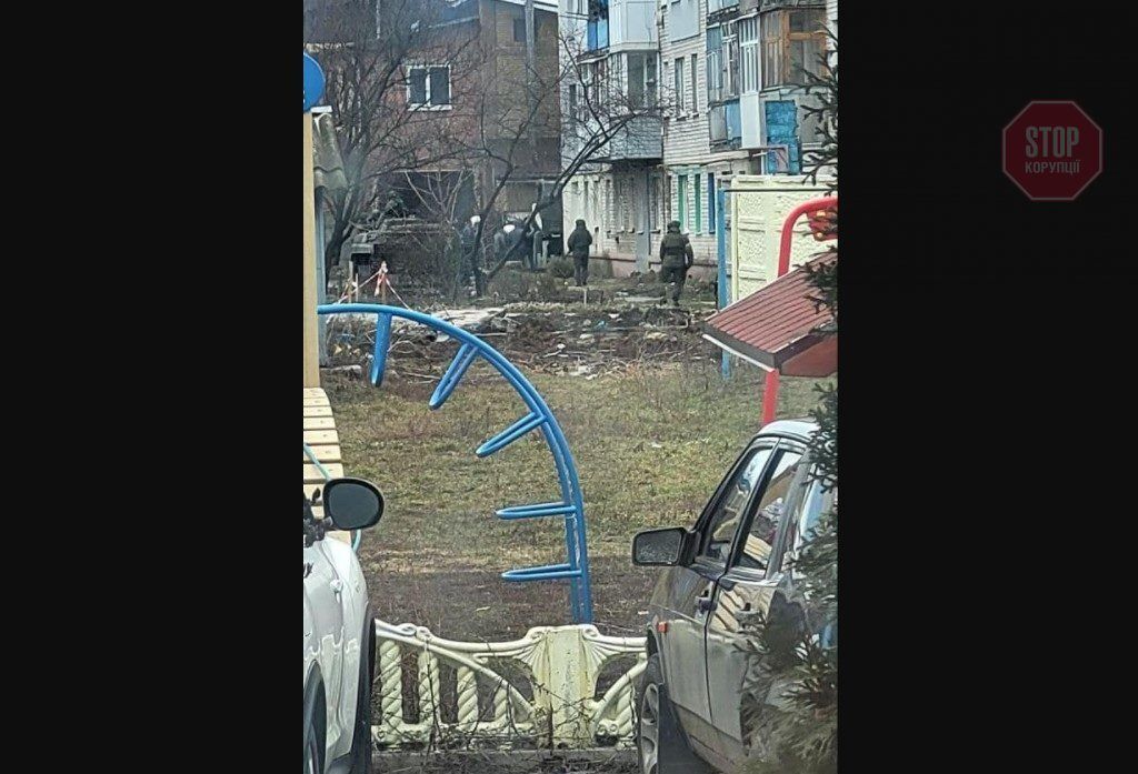  Окупанти у Тростянці. Фото: Facebook