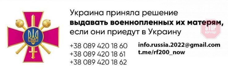  Контактні телефони для родичів солдатів РФ
