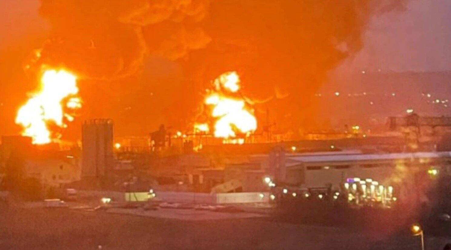 пожар на нефтебазе