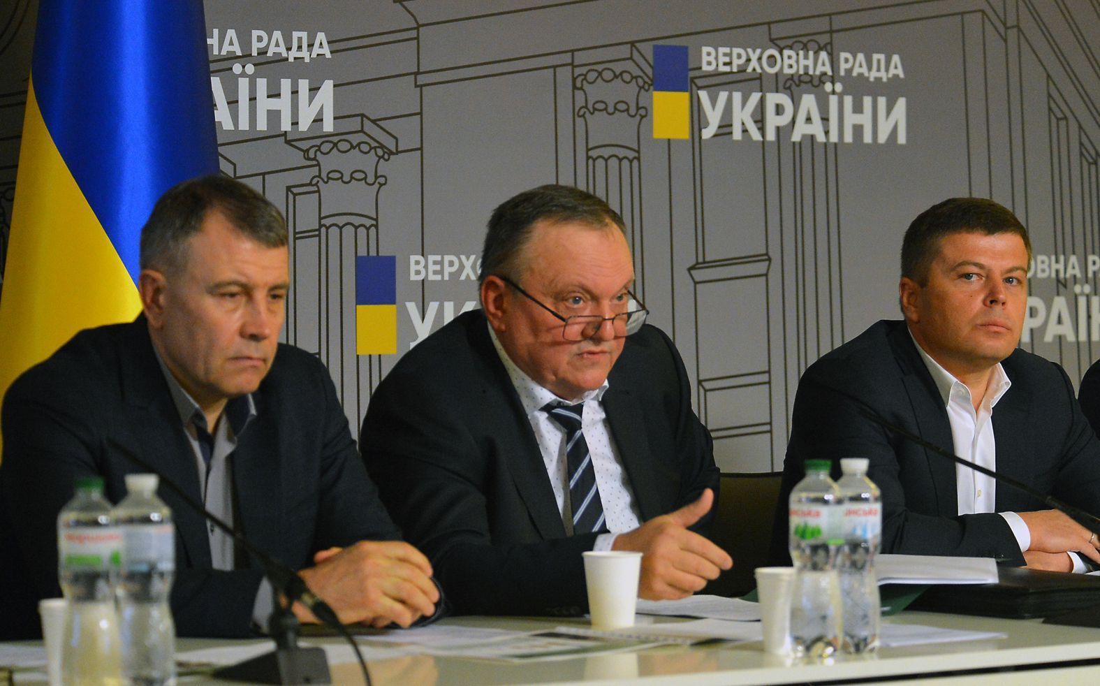 Народные депутаты Валерий Гнатенко, Анатолий Драбовский, Андрей Пузийчук