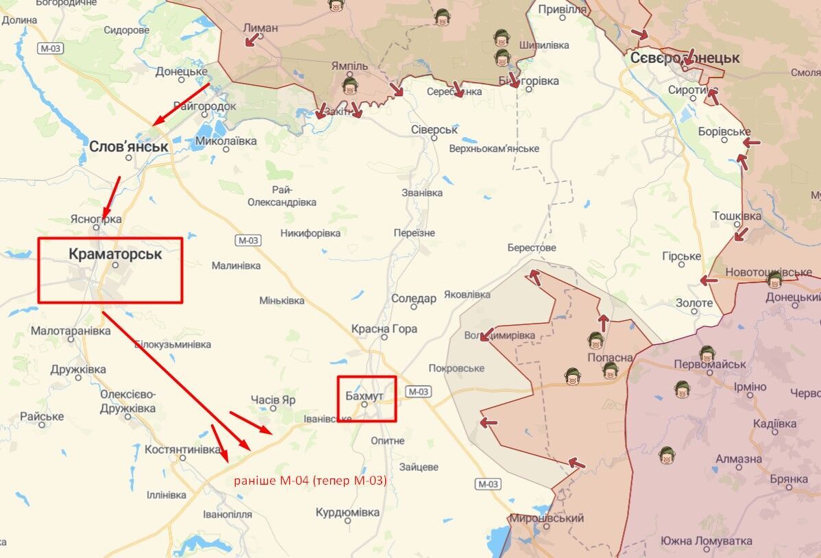 Ситуация на восточном фронте на границе Луганской области