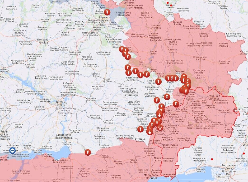 Обстрелы Луганской области