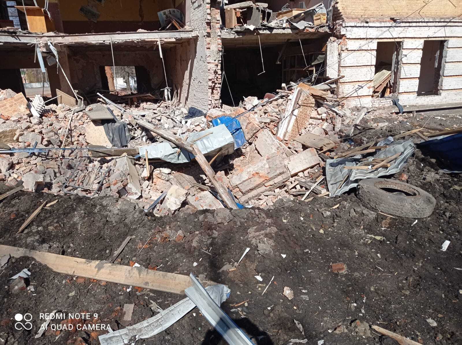 Ракетним обстрілом зруйновано вщент будівлю кадетського корпусу