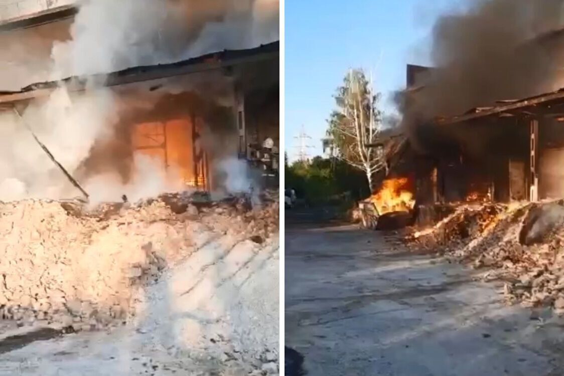 У рф горить завод ''Хитон'' в Казані: схоже, сталась масштабна ''бавовна'' (відео)