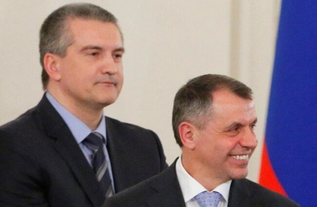 ''премьер'' Аксенов и спикер ''парламента'' Костянтинов