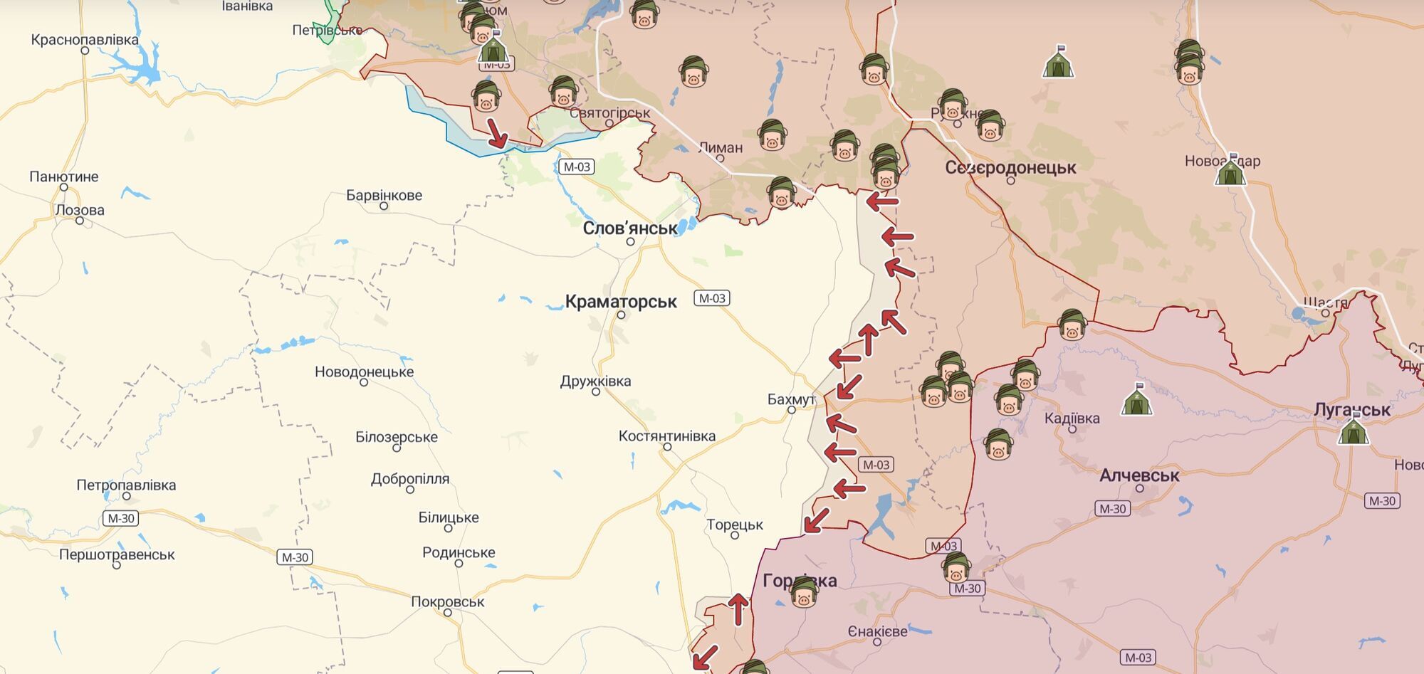 После получения Украиной новейших РСЗО продвижение россиян на Донбассе затормозило