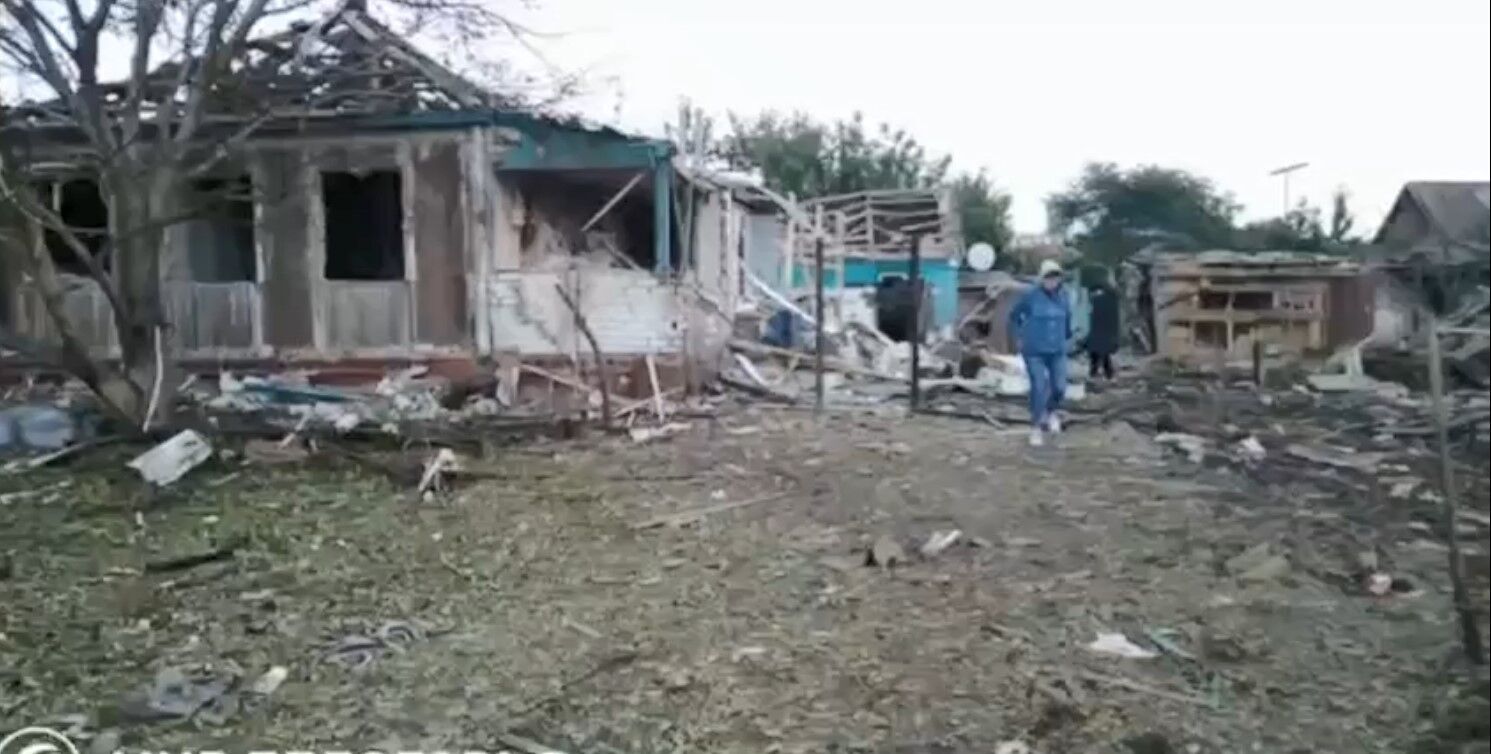 Разрушенное здание в Валуйках