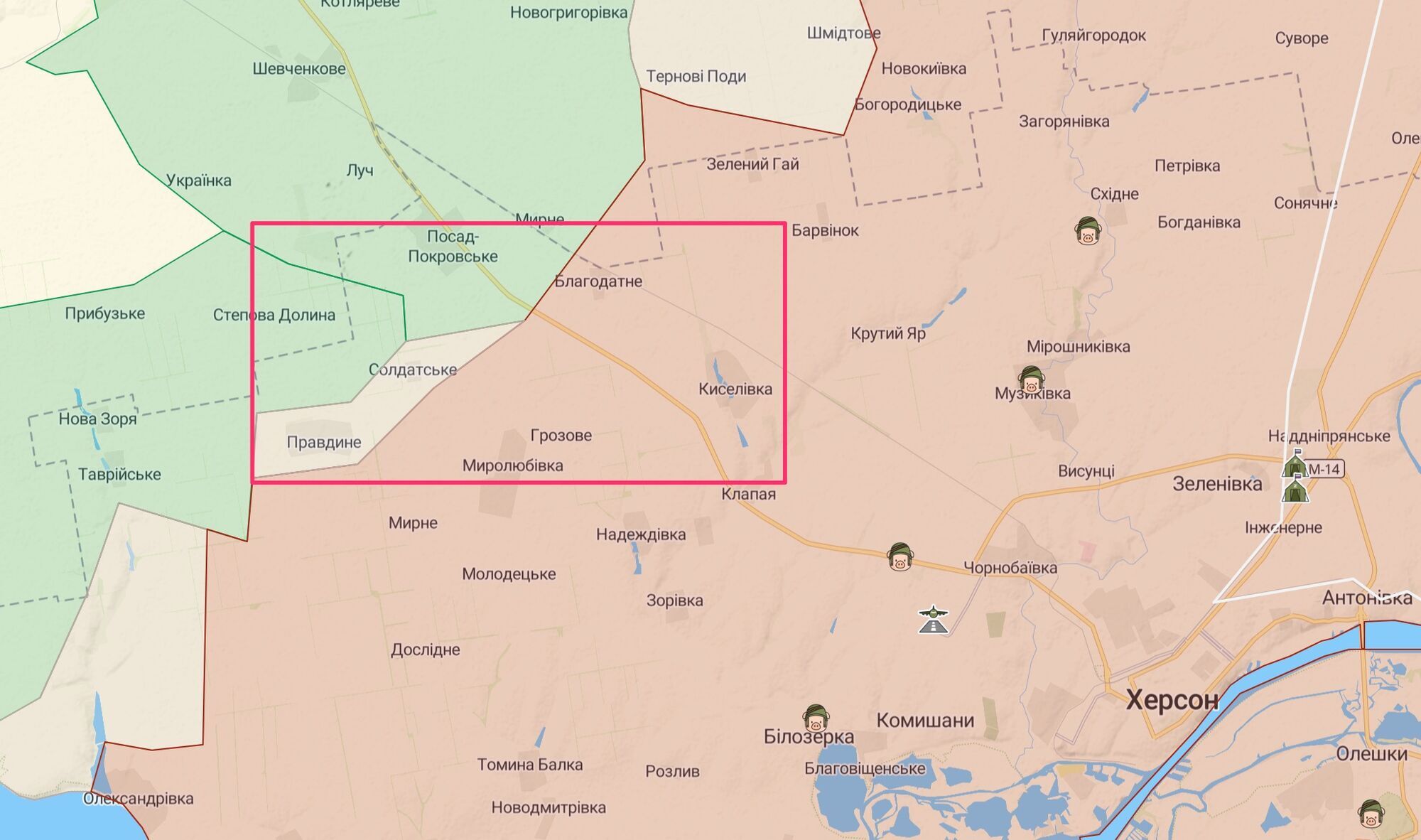 20-я МСД оккупантов действует в районе Посад-Покровского.