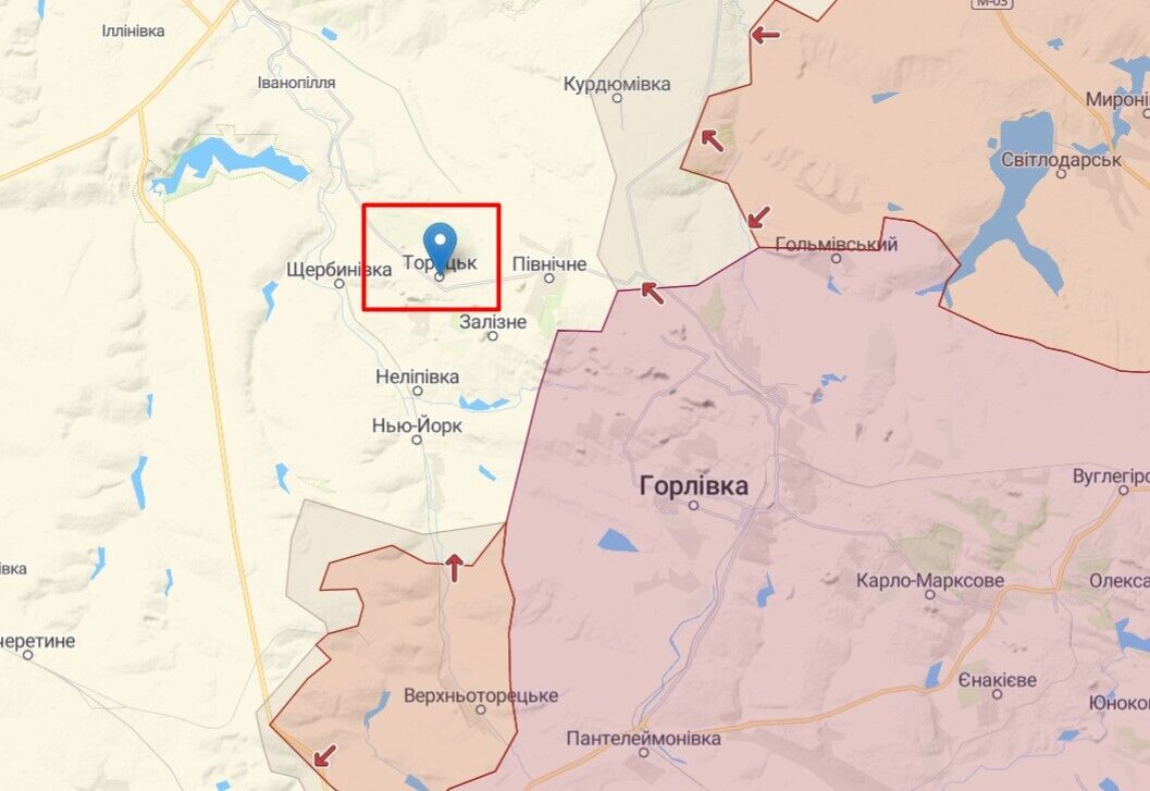 Ситуация на линии фронта в Донецкой области