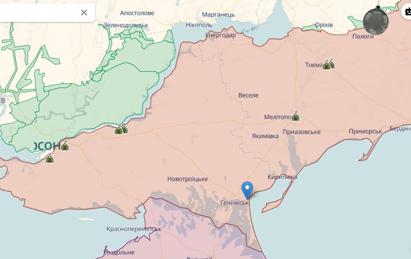 Оккупанты сосредоточили логистику в Геническом районе ближе к Крыму, однако ''хлопок'' догоняет их и там