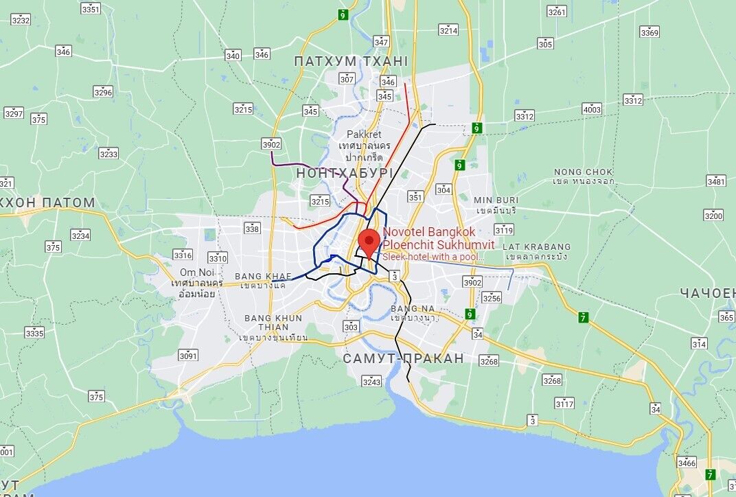 Місце розташуванні готелю ''Novotel'' в Бангкоку, де планує зустріч Тищенко