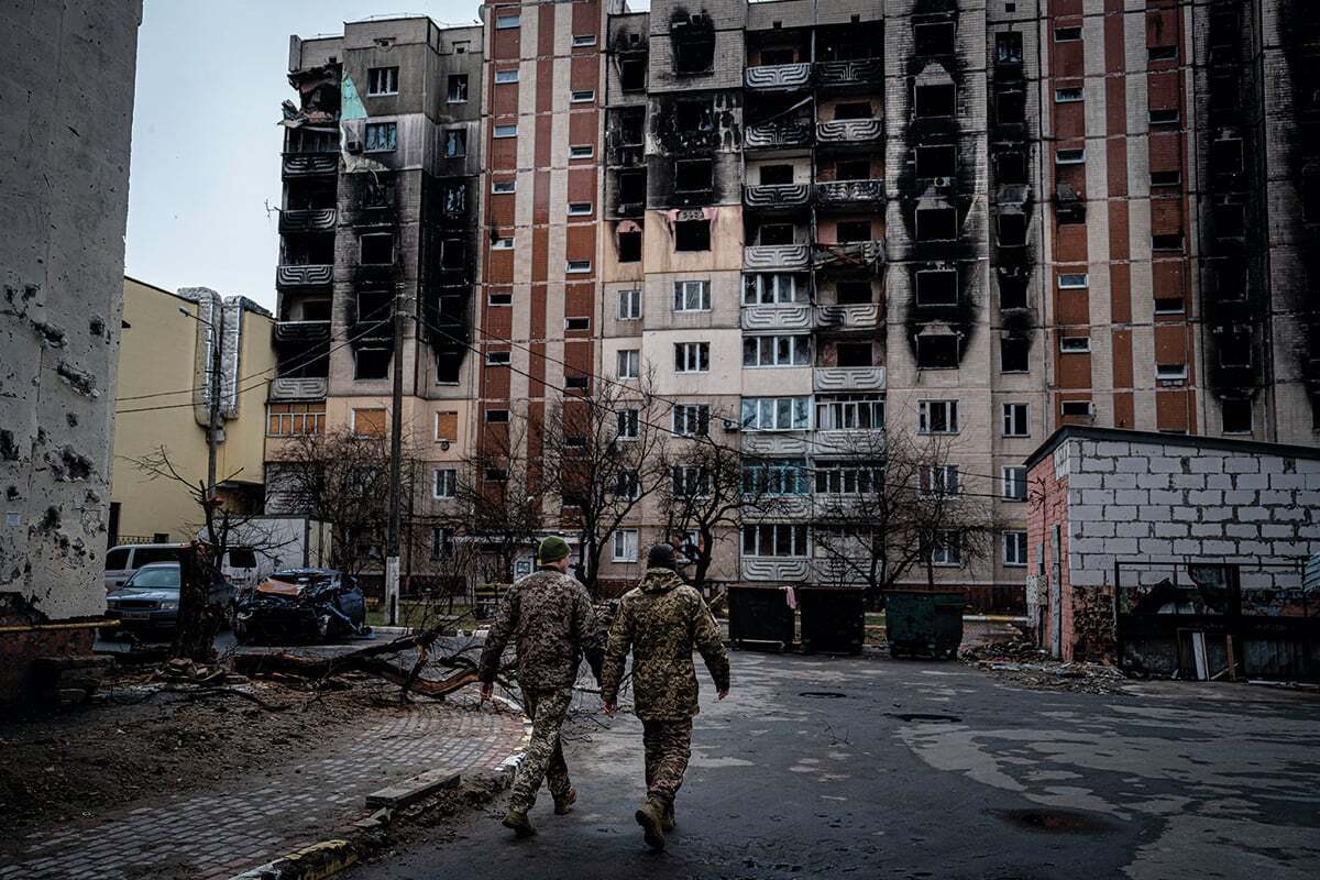 Последствия ''русского мира'' в Буче: повреждены дома нового жилмассива