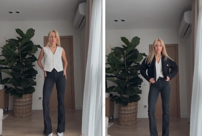 Блогерка почала демонструвати одяг, з якого планувала зробити аутфіт на день