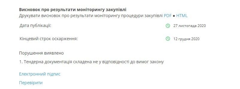 Государственная аудиторская служба выявила нарушения в закупке на капитальный ремонт 2,5 км дороги Стрый-Знаменка в Кировоградской области