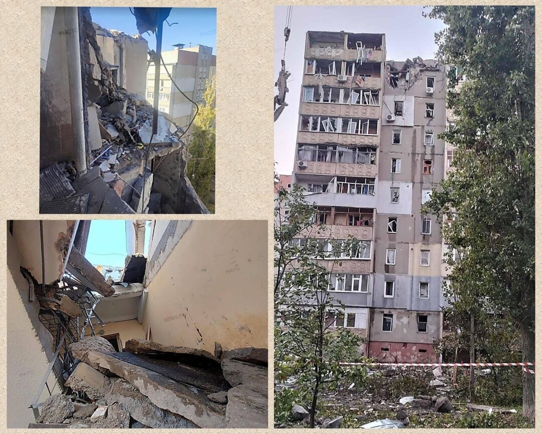 Ракета в Николаеве атаковала жилой дом