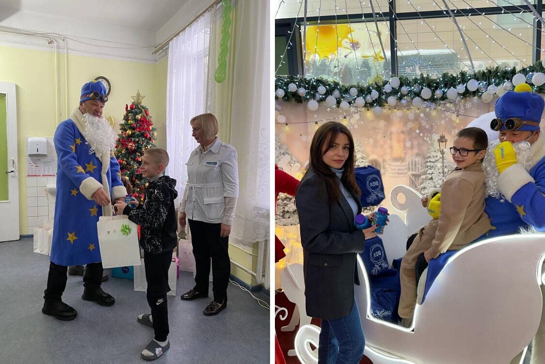 Засновник благодійного фонду ''Мистецька ініціатива'' привітав з Днем Святого Миколая діточок з Охматдиту (фото)